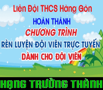 Hoàn thành Chương trình RLĐV : Hạng trưởng thành (Đội viên lớp 9) - Năm học 2025 - 2026